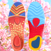 여이찌 아치깔창 기능성깔창 족저근막염깔창 평발깔창 군입대준비물 평발교정 쿠션 깔창 신사화 푹신한, RAINBOW