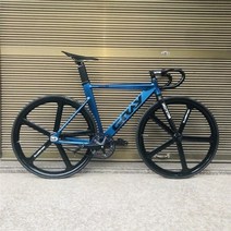 사이클산악로드자전거 가까운곳 다이어트 track bike fixie Bicycle 합금, 48cm160cm-170cm, 1 속도, 푸른