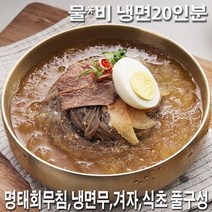 싸푸드 냉면 20인분 홈쇼핑 풀세트 특가찬스 / 물냉면10인+비빔냉면10인+명태회무침120g+냉면무500g+겨자10봉+식초10봉 / 300세트 한정특가