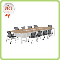 ECO NEO2 연결형 회의테이블(목제가림판) (회의용 사무실) 테이블, W1400 X D600 X H730:아카시아