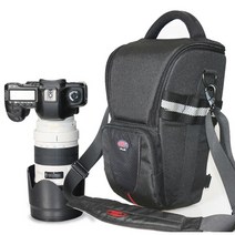 DSLR 카메라 가방 망원 렌즈 파우치 방수 다기능 Tamron Sigma Canon Nikon 70-200mm 80-400mm 100-400mm, [02] Black