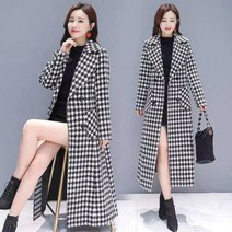 AMlisa 여성코트 여성 봄 여름 가을 3계절 가능입다 어디에나 코디쉬운 투버튼 멋스런 안감누빔 롱자켓