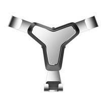 유니버설 카 폰 마운트/그래비티 에어 벤트 클립 이지 클램프 핸즈프리 홀더 크래들 스탠드/Google Pixel 4 3 XL LG G8, 112x93x81mm, 알루미늄 합금 ABS, 선 없는 은