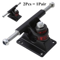 알루미늄 마그네슘 합금 전문 스케이트 보드 휠 브래킷 325in 액세서리 트럭 부품, 블랙 2pcs