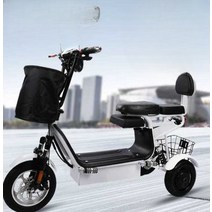 소형 전기자전거 어르신 마트 전동차 노인 전동바이크, 36V (16A 배터리)약 55-60km48V
