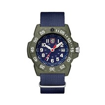 Luminox 루미녹스 네이비 씰 XS.3503.ND.L 남성용 시계 45mm - 블루/그린 날짜 기능 200m 방수 밀리터리 다이빙