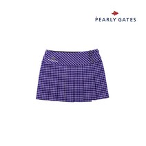 파리게이츠 골프 pearlygatesgolf여성 큐롯 스커트 체크 플리츠_P52184PK363_VO, 0[25-26], 바이올렛