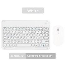 접이식 키보드 무선 무선 키보드 및 마우스 iPad Samsung Xiaomi Huawei Teclado mini Bluetooth Keyboard, 한개옵션2, 10 round cap and mouse, 01 10 inch