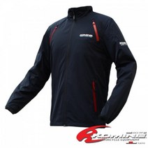 KOMINE JK-132 SPORTS WINDBREAKER, L, NAVY RED