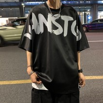 라쿤맨즈 힙합 하라주쿠 루즈빅사이즈 반팔티 NY695