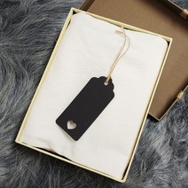 무지 택 종이택 라벨 블랙 포장택 레이스 상품택 마끈, 상세페이지 참조