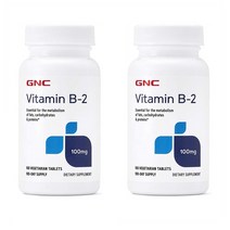 GNC - Vitamin B-2 지앤씨 비타민 100mg 100정 2팩