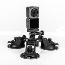 Triple Cup Suction Mount for DJI 오즈모 OSMO 1 2 3 action & Go프로 Hero 11 10 9 8 7 6 5