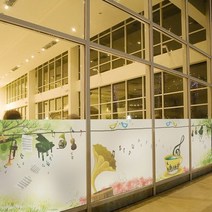바보사랑 dgse646 숲속의 피아노 교습소 접착용 반투명시트지.낭만창고