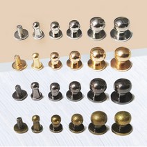 솔트레지 솔트리지 가방 나사 4 5 6 8mm 4color [가죽공예 재료 부자재 장식 단추 버클], 8mm 골드