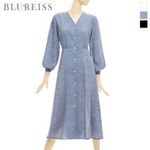 [블루레이스] V넥패턴나염롱원피스_B2S1OP3211