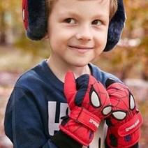 윙하우스 남아용 마블 스파이더맨 페이스 터치 스키장갑 MV0222