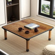 다용도테이블 IKEA 접이식 홈 플로어 캉 기숙사 심플 작은 식탁 낮은 다다미 베이 창, [7] 브라운 나뭇결 7590 낮은 테이블 높이 262