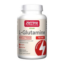 자로우 포뮬러스 비건 L 글루타민 750 mg 120 베지캡슐, 4병, 120정