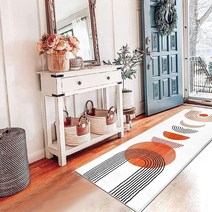 Ileading Boho 복도용 러너 러그 61.9 x 1.8m(2 6피트) 미끄럼 방지 주방 고무 뒷면 세탁 가능한 긴 욕실 보헤미안 바닥 카펫 침실 세탁실용128606