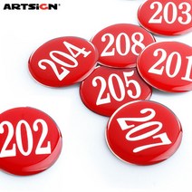 아트사인 35에폭시번호판 1~500번까지 10개씩판매/숫자번호판/문, 1110파랑, 61에서 70번까지 10개입