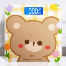 귀여운캐릭터 체중계 LCD 디스플레이 디지털 체중계 스마트 밸런스 가정용 다이어트체중계, C11