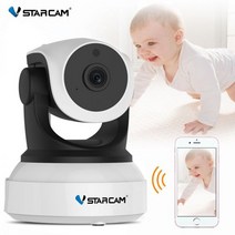 V스타cam-C7824WIP 720P 무선 와이파이 IP 카메라 보안 베이비 모니터 네트워크 인터콤 휴대전화 앱 야간 투시경, AU 플러그
