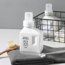 세제통 세탁 세제 디스펜서 세제용기 리필 소분용기 통 런드리룸, 화이트, 400ml, 화이트