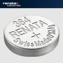 RENATA 레나타 시계건전지 배터리 수은 321 364 377 395 317 390 315 317 362 371 동전 코인 전지, 레나타 364(SR621SW) 1알, 1개
