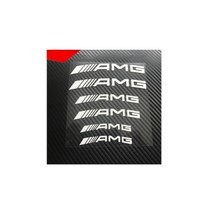 현카 AMG 캘리퍼 스티커 디스크 브레이크 데칼 레터링 튜닝 화이트 블랙, (03)C 블랙