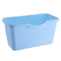 크리에이티브 걸이식 주방 쓰레기통 캐비닛 도어 마운트 서랍 카운터 쓰레기통 플라스틱 바구, CHINA, LARGE, 04 파란