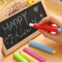 달자샵 알록달록 샤프식 분필 커버 홀더 3Pcs 칠판 분필 초크 케이스, 랜덤 3Pcs