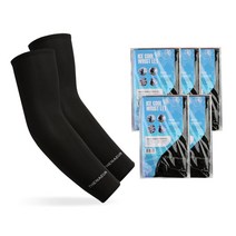 더나은 아이스 쿨토시 UV차단 팔토시 5세트, 블랙