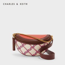 [CHARLES&KEITH]찰스앤키스 젠틀하모니직구 CK2-80781465 리모델링 배색 다이아몬드 체인 파인애플 가방