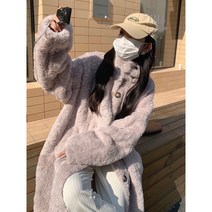 에코퍼코트 페이크퍼 연말모임 데이트룩 롱 양털 뽀글이 토끼털