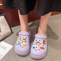 일월전빵 EVA 과일소녀 플랫폼 통굽 아쿠아 슬리퍼 아쿠아슈즈 실내화 여성슬리퍼 여자슬리퍼 사계절 B-S033