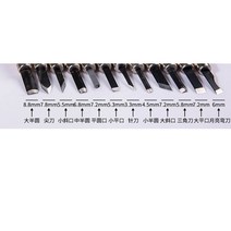 터닝툴DIY 상세한 손 도구 나무 조각 핸드 치즐 나이프 1 개 CNC 목공 라우터 마킹 기계 세트 가우징, 09 Typy 9 - 1PCS