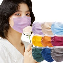 에어에이드 비말차단 덴탈마스크 대형 식약처허가 퍼플 핑크 베이지 일회용 KFAD 50매, 1개