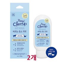 [도그씨] 클린업 치킨맛 바르는효소치약 80g x 2개 애견애묘용, 상세 설명 참조