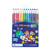지구화학 샤프식 슈퍼색연필 12색