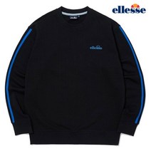 [엘레쎄] (MEL_EL1UHTR315_BK_) 남녀공용 리네아 레귤러핏 맨투맨 EL1UHTR315_BK