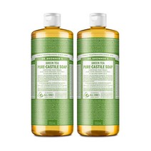 닥터브로너스 그린티 퓨어 캐스틸솝 950ml 2개