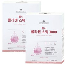 코리아나 웰빙 라이프 헬시 콜라겐 스틱 3000 375g (25g x 15포), 2개