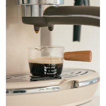 눈금 비커모양 우드 손잡이 에스프레소 샷잔 홈카페, 75ml