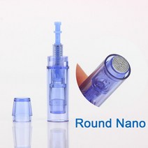 Dr 펜 바늘 아름다움 피부 얼굴 관리 dermapen 우표 microniddle 롤러 a1 카트리지 마이크로 nano 3D 5D 9, 04 Round Nano