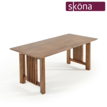 [에타홈] 플로스 민디원목 6인 식탁 테이블, 월넛