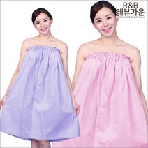 레뷰가운 SS01 마사지가운 고무줄 바스 피부미용, SS01보라, 1개