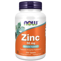 나우푸드 징크 글루코네이트 아연 50mg 250정