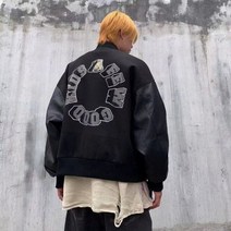 여성야구점퍼 숏 봄 항공 Hiphop Goth Men Bomber 사이버 자켓 의류 야구 기본 Jaket Techwear 가디건 코트 힙합 고스 바시티