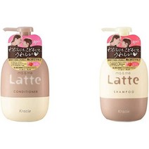 일본직발송 6. 머 AMP; 미 【세트 구입】머미 LATTE 컨디셔너 펌프 490G 프리미엄 W밀크 단백질 배합(애플, 컨디셔너 펌프 490G + 샴푸 펌, One Color